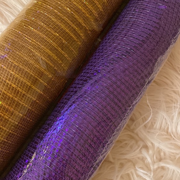 CHRISTMAS DECO MESH Ribbon - Picture 1 of 9